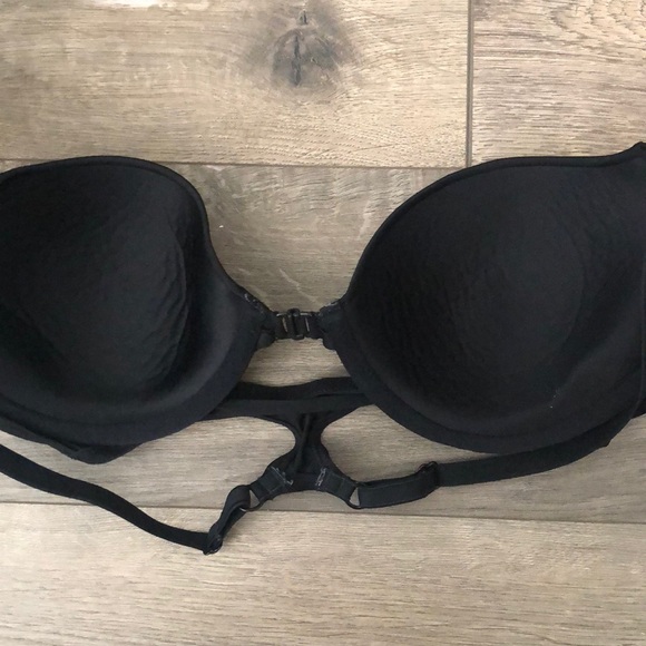 CALVIN KLEIN BLACK CROSS-BACK BRA 34B - Picture 3 of 3